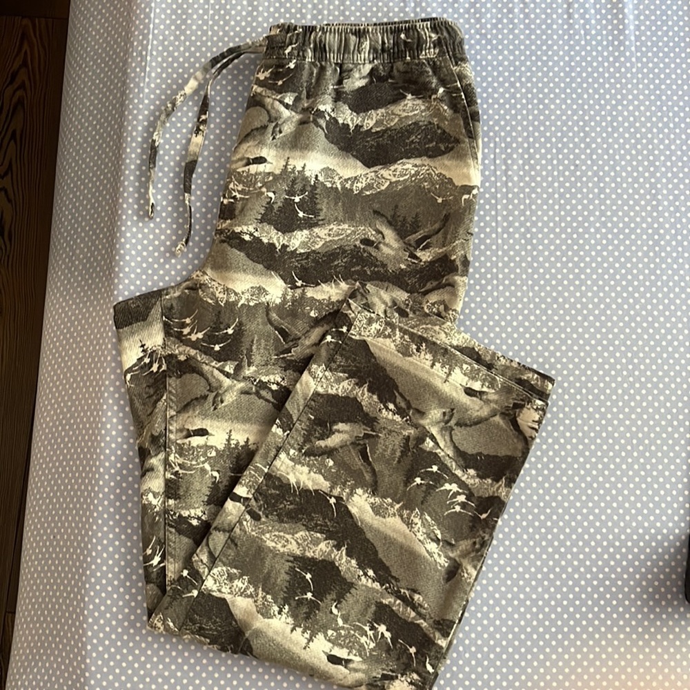 Eddie Bauer Men's 100% Cotton Flannel Lounge Pants w/ Pockets